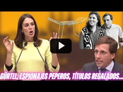 Embedded thumbnail for Video: Rita Maestre ATIZA al PP: CONTRATOS, ESPIONAJES, MASTERS ¡ALMEIDA responde con Errejón y TENDEDEROS!