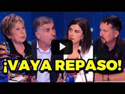 Embedded thumbnail for Video: Olga Rodríguez y Pablo Iglesias dejan por los suelos a Celia Villalobos y Joan López en TVE