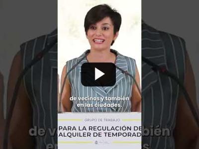 Embedded thumbnail for Video: Isabel Rodríguez, sobre regular los pisos turísticos: &amp;quot;Tenemos que empoderar a los vecinos&amp;quot;