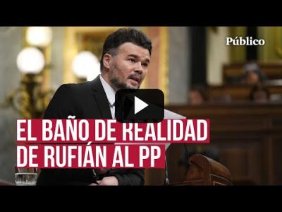 Embedded thumbnail for Video: Rufián pinta la cara al PP y retrata sus mentiras sobre València: &amp;quot;Se llama negligencia criminal&amp;quot;