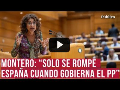 Embedded thumbnail for Video: Montero se enciende con la derecha: &amp;quot;Con Rajoy España sufrió el mayor paro de la historia&amp;quot;