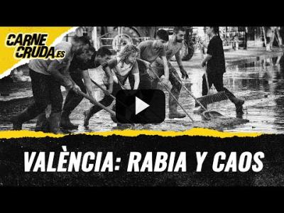 Embedded thumbnail for Video: València: rabia y fango (CARNE CRUDA #1417)