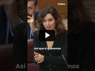 Embedded thumbnail for Video: Lobato le pide a Ayuso que condene el ataque de Paiporta, y Ayuso responde con las residencias