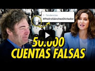 Embedded thumbnail for Video: EL COLMO: ¡PREMIAN A MILEI POR ATACAR A PEDRO SANCHEZ CON MILES DE CUENTAS FALSAS!