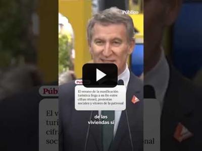 Embedded thumbnail for Video: Polémico Feijóo en FITUR: &amp;quot;El turismo no es un problema para los españoles, la okupación sí&amp;quot;