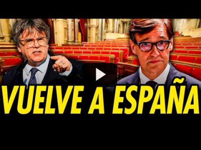 Embedded thumbnail for Video: PUIGDEMONT VUELVE A ESPAÑA Y DEJA EN RIDÍCULO A LA POLICÍA