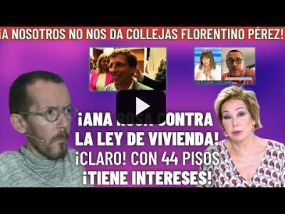 Embedded thumbnail for Video: Echenique REVELA la AMISTAD de ANA ROSA y DESOKUPA | ¡No somos LAMEBOTAS de FLORENTINO PÉREZ!