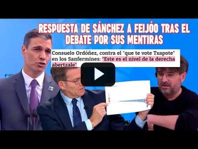 Embedded thumbnail for Video: Sánchez LIQUIDA a Feijóo desde la OTAN, Évole RE-MA-TA, y V*CTlMAS de E-TA- se HARTAN del PP