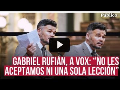 Embedded thumbnail for Video: La contundente respuesta de Gabriel Rufián a PP y VOX: &amp;quot;Se han subido el sueldo en 25 ayuntamientos&amp;quot;