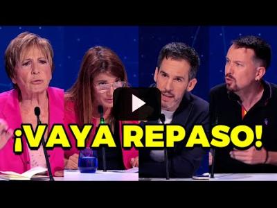 Embedded thumbnail for Video: Pablo Iglesias y Jaime Palomera destrozan a Celia Villalobos y María Claver en directo de TVE