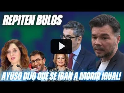 Embedded thumbnail for Video: RUFIÁN y BOLAÑOS ⚡RESPONDEN al BULO del PP, MOTOS y ANA ROSA: &amp;quot;AYUSO DIJO que iban a M0R1R IGUAL&amp;quot;