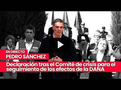 Embedded thumbnail for Video: Pedro Sánchez tras el Comité de crisis para el seguimiento de los efectos de la DANA