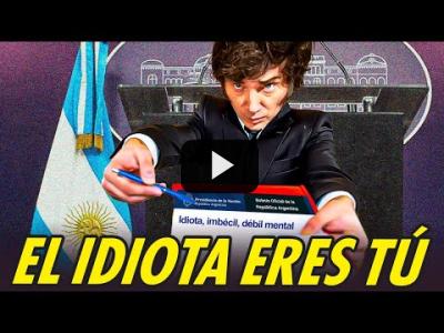 Embedded thumbnail for Video: MILEI HACE IDIOTECES PARA DESVIAR LA ATENCIÓN DE SU CRIPTOESTAFA