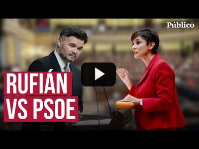 Embedded thumbnail for Video: Rufián, a Isabel Rodríguez: &amp;quot;Aparte de frases de taza de desayuno, ¿qué propone?&amp;quot;