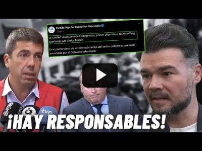 Embedded thumbnail for Video: RUFIÁN señala el CINISMO del PP de MAZÓN y TELLADO tras la TRAGEDIA en Valencia: &amp;quot;Hay RESPONSABLES&amp;quot;