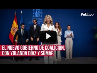 Embedded thumbnail for Video: Yolanda Díaz escenifica el poder de Sumar en el Gobierno: &amp;quot;Es un honor defender a los trabajadores&amp;quot;