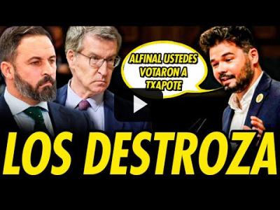 Embedded thumbnail for Video: GABRIEL RUFIÁN DEJA EN RIDÍCULO AL PP Y VOX EN PLENO PARLAMENTO