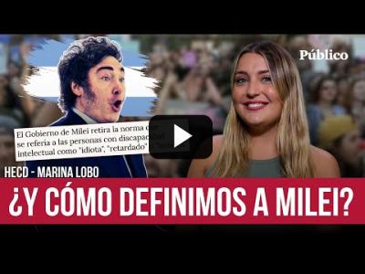 Embedded thumbnail for Video: De ‘lmbécil’, a &amp;#039;idi0ta&amp;#039; o ‘débil mental profundo&amp;#039;: las definiciones de Javier Milei