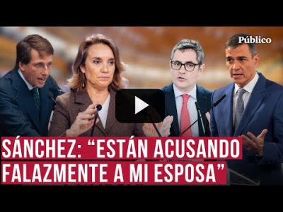 Embedded thumbnail for Video: Sánchez, tranquilo, tras las nuevas imputaciones del juez Peinado a su esposa Begoña Gómez