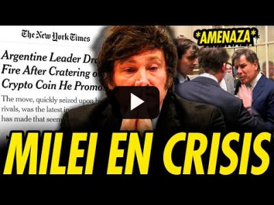 Embedded thumbnail for Video: EL NEW YORK TIMES COMPLICA A MILEI MIENTRAS QUE SU ASESOR AMENAZA A UN DIPUTADO