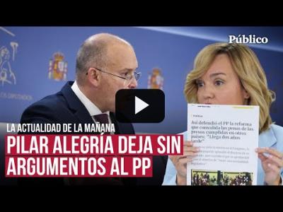 Embedded thumbnail for Video: Pilar Alegría tapa la boca al PP sobre ETA: &amp;quot;Es indigno que usen el terrorismo&amp;quot;