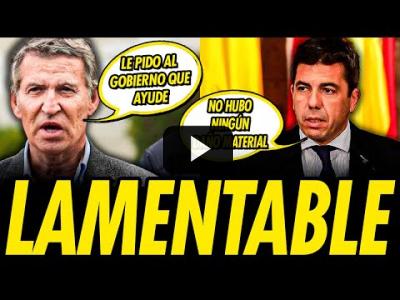 Embedded thumbnail for Video: LA DESASTROSA GESTIÓN Y LA CERO EMPATÍA DE FEIJÓO ANTE LA TRAGEDIA EN VALENCIA