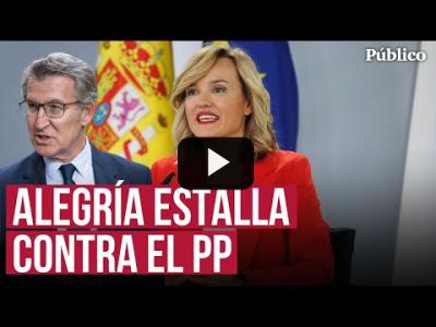 Embedded thumbnail for Video: El rapapolvo de Pilar Alegría al PP de Feijóo: &amp;quot;De lo que dicen a lo que hacen, hay un trecho&amp;quot;