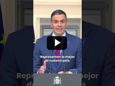 Embedded thumbnail for Video: Sánchez, sobre el nombramiento de Ribera: &amp;quot;se ha materializado superando infundios y maniobras&amp;quot;