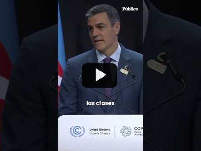 Embedded thumbnail for Video: Sánchez pide ayuda en la COP29 para evitar que se produzcan nuevas tragedias como la DANA