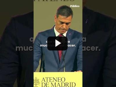 Embedded thumbnail for Video: Pedro Sánchez cree que el machism0 &amp;quot;tiene las horas contadas&amp;quot; tras el caso Rubiales