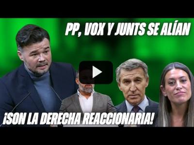 Embedded thumbnail for Video: RUFIÁN AVISA de la OPERACIÓN entre PP, VOX y JUNTS para ECHAR a SÁNCHEZ &amp;quot;La DERECHA REACCIONARIA&amp;quot;