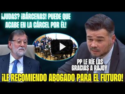 Embedded thumbnail for Video: RUFIÁN INTERROGA a Mariano RAJOY: OPERACIÓN CATALUÑA ¡Pone NERVIOSO al PP! ¡Le veré en un TRIBUNAL!