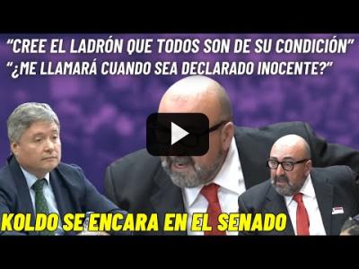 Embedded thumbnail for Video: KOLDO GARCÍA se pone CHULO y se ENCARA en el Senado: &amp;quot;¿Me van a LLAMAR cuando me declaren INOCENTE?&amp;quot;