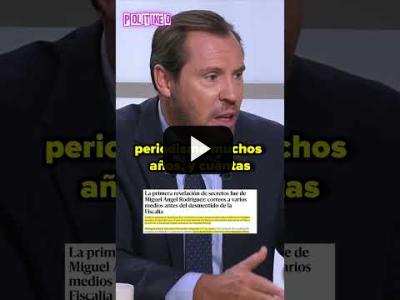 Embedded thumbnail for Video: Óscar Puente la imputación del Fiscal General, Ayuso y su novio el delincuente confeso #shorts