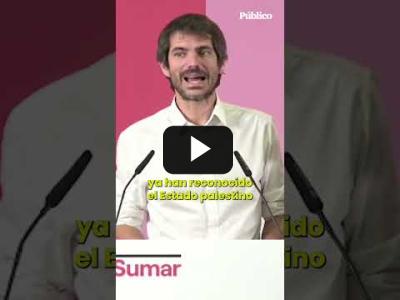 Embedded thumbnail for Video: Díaz pide a Sánchez que el próximo Gobierno reconozca al Estado palestino