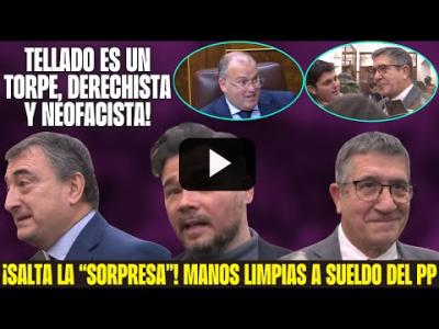 Embedded thumbnail for Video: Aitor Esteban MACHACA a TELLADO, RUFIÁN sobre MANOS LIMPIAS PAGADOS x el PP y Patxi se BURLA de VITO