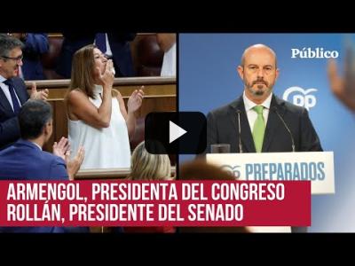 Embedded thumbnail for Video: Así ha sido la elección de Armengol y Rollán como presidentes del Congreso y del Senado